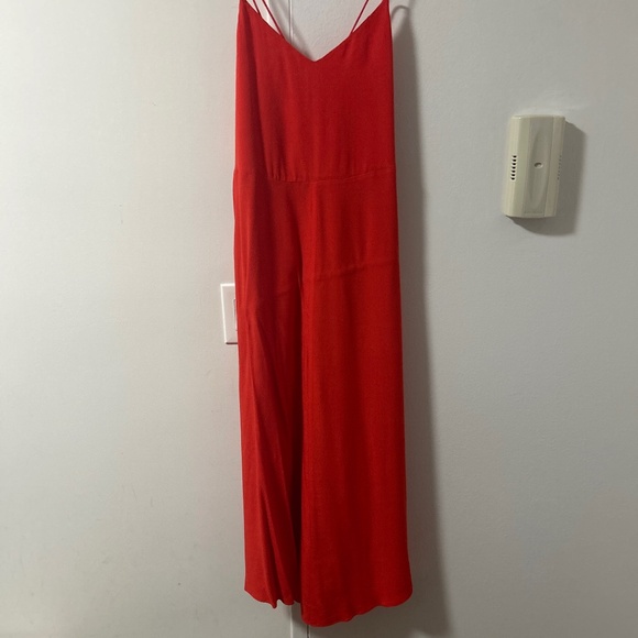 Aritzia Wilfred Orange Midi Dress - Picture 1 of 3